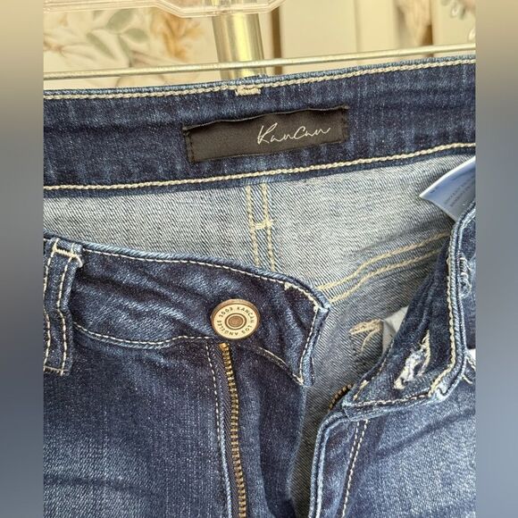 KanCan Denim Mid Rise Fray Hem Skinny Jeans - Picture 6 of 10